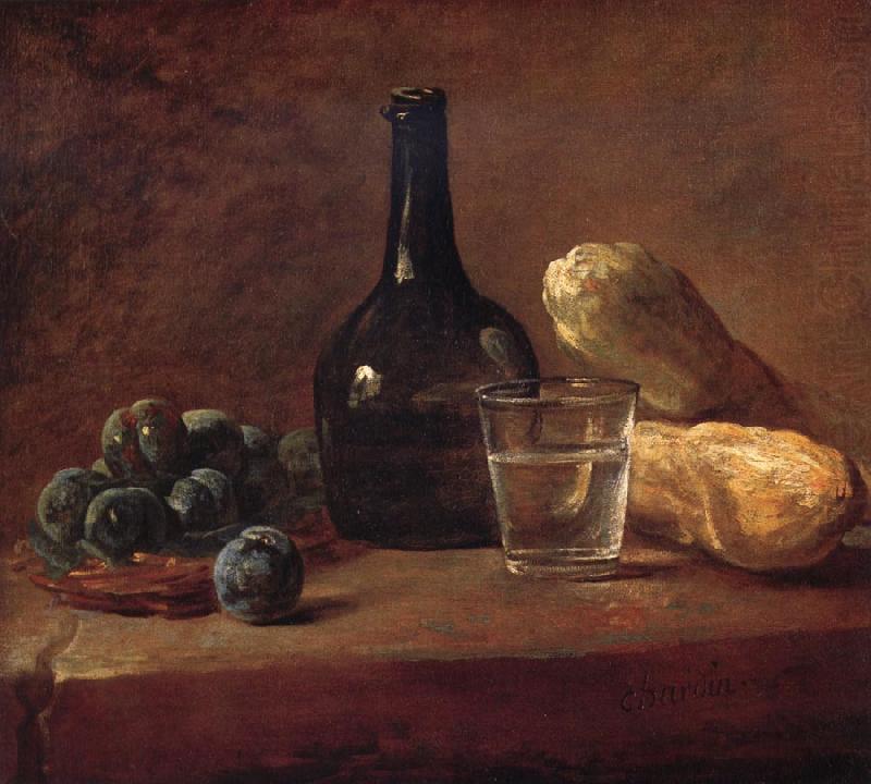 Still life with plums, Jean Baptiste Simeon Chardin